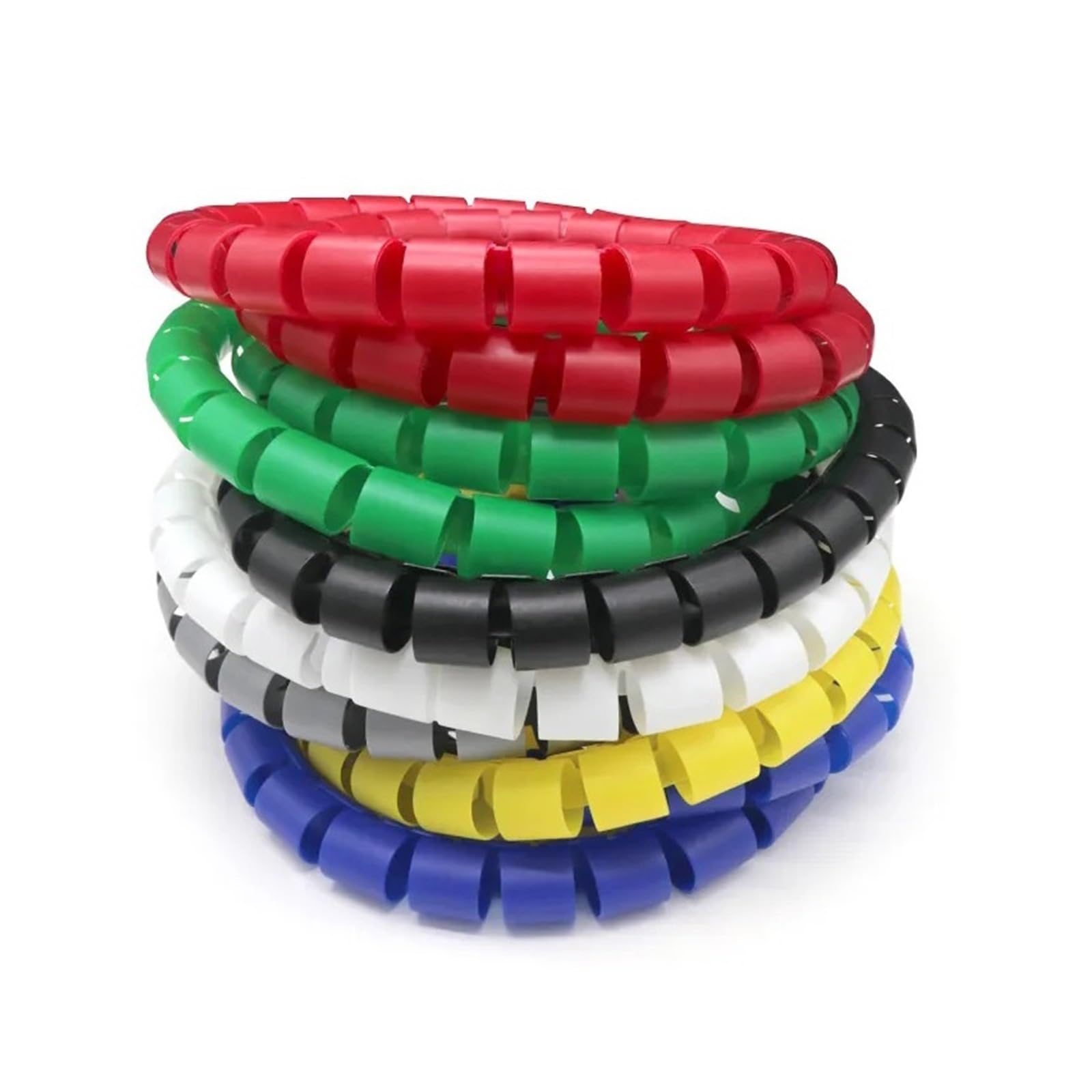 10 metri di robusto organizzatore di cavi, efficace protezione dei tubi, tubo di protezione del cavo a spirale(Nero,ID 30mm)