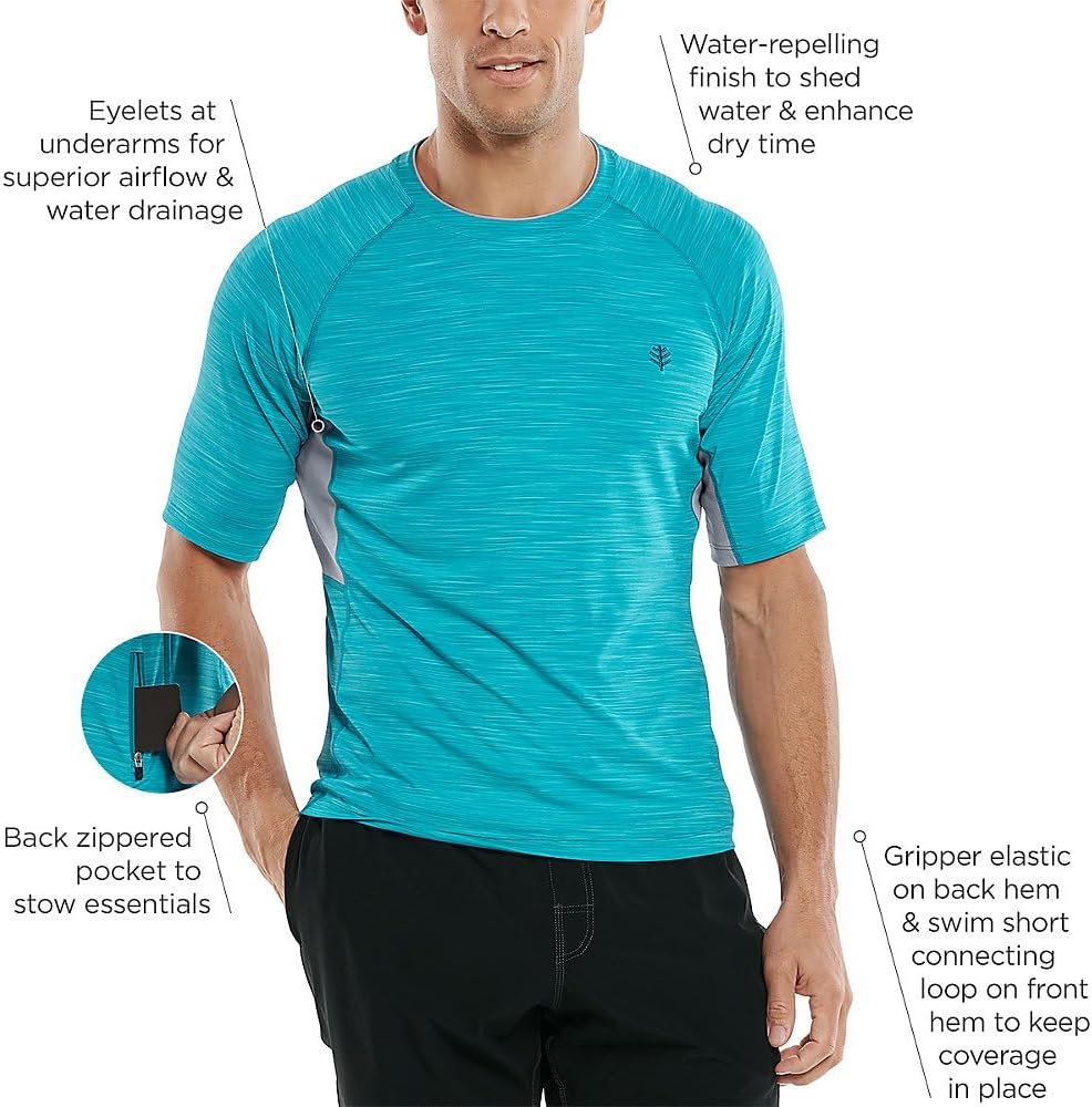 Men's Short Sleeve Rash Guard - UPF 50+ Sun Protection - Ultimate