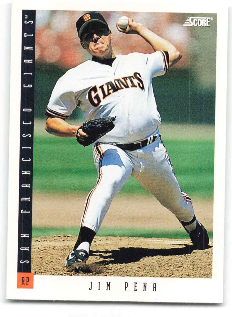 Amazon.com: Baseball MLB 1993 Score #288 Jim Pena NM Giants