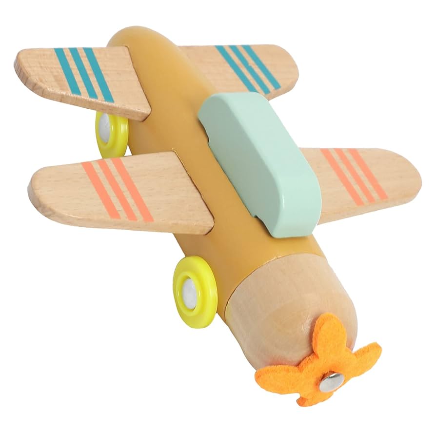 Amazon.co.jp: 木製ひこうき 木のおもちゃ 小さい子ども 飛行機