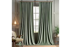 Sage Green Velvet Curtains - Graceful Elegance for Your Abode