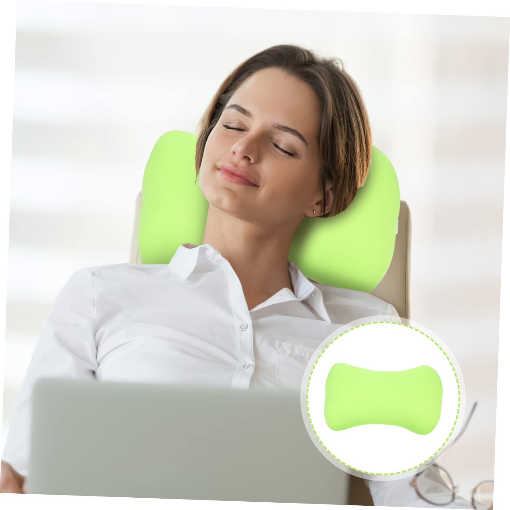 LIFKOME 2piezas Cojín De Camping Portátil y Ligero Almohada Ergonómica para Dormir Oficina y Viajes para Acampar y Actividades Al Aire