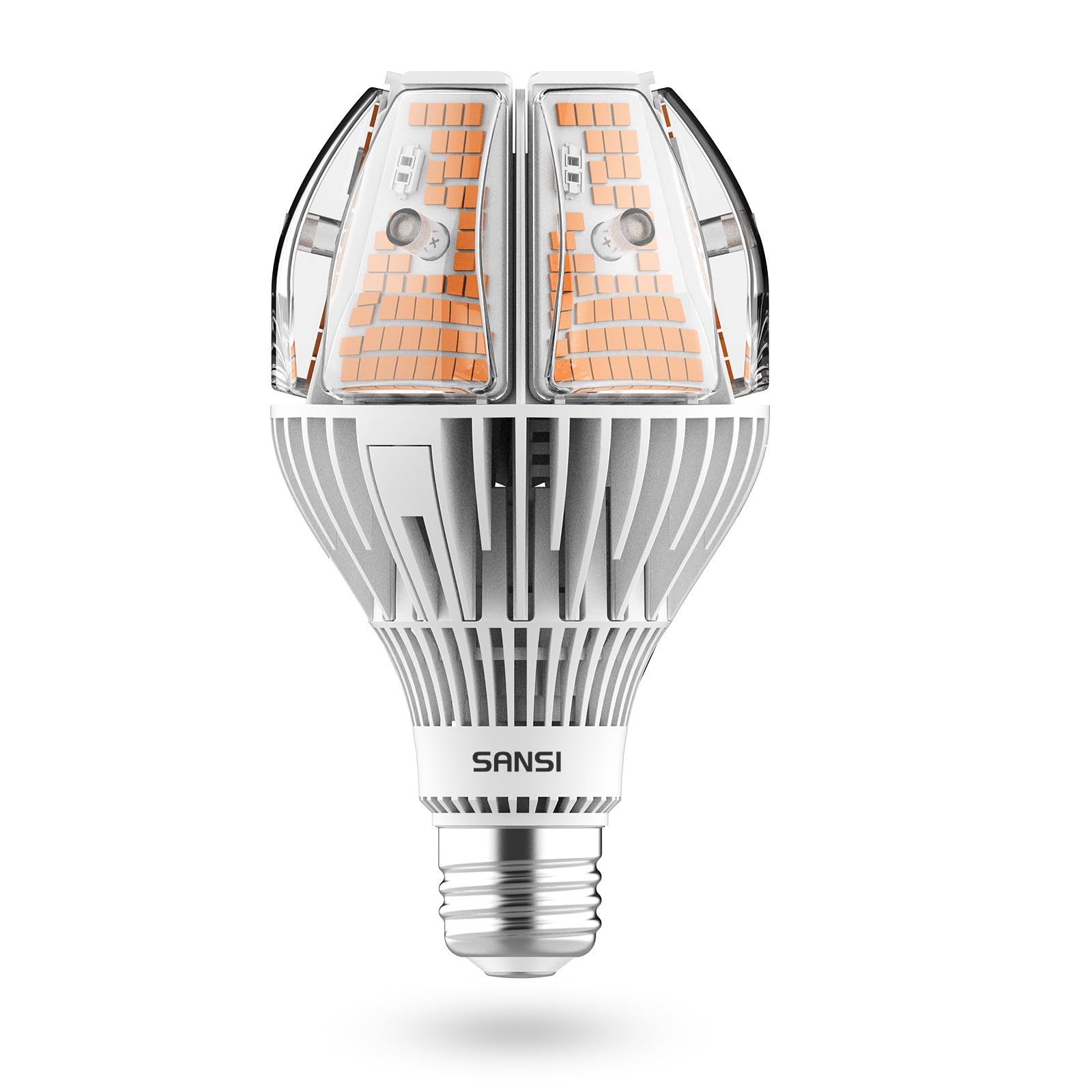 SANSI Bombilla LED A21 60W, equivalente a 650W, 10000 lúmenes súper brillante, ángulo 270°, E27, 3000K no regulable, para taller garaje iglesia supermercado