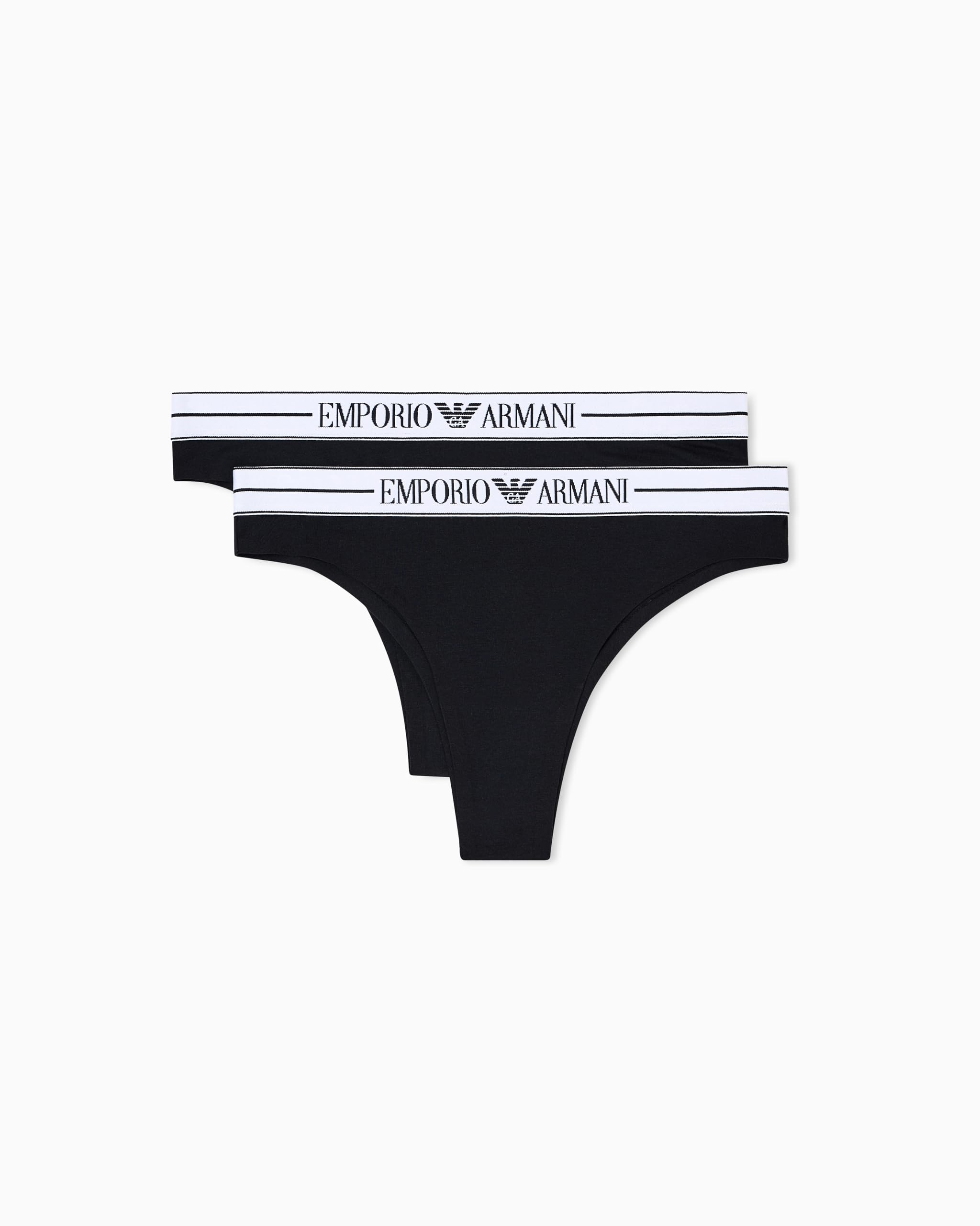 Emporio Armani Damen 2-Pack Brazilian Halber Schlupf (2er Pack)