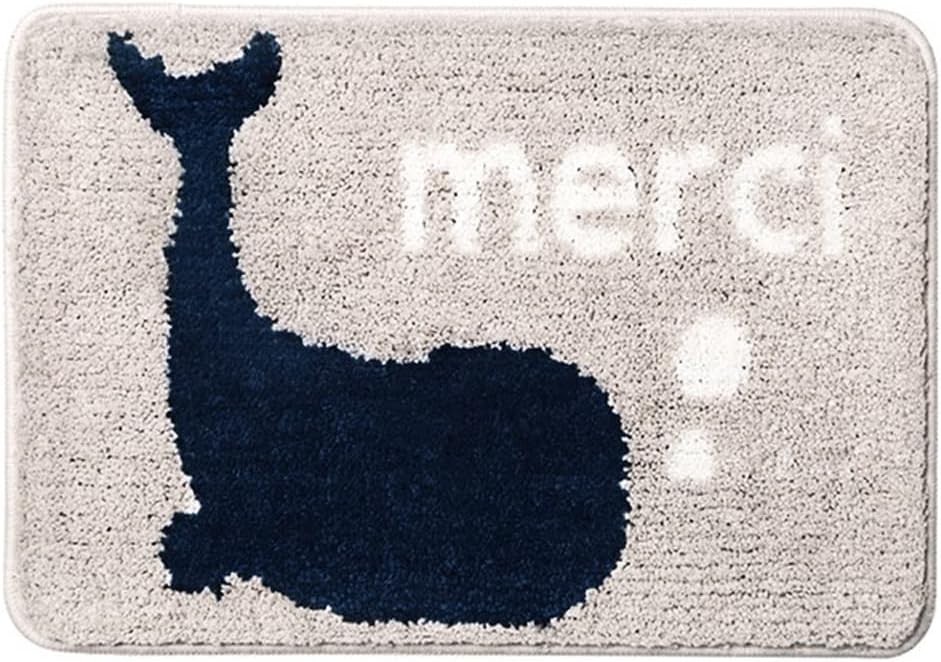 HBJWOV Bath Mat Shower Non-Slip Rug Strong Absorbent Water Home Doormat Entrance Carpets Kitchen(A,50x80cm)