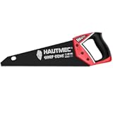 HAUTMEC 14" Expert Hand Saw for Accurate&comma; Clean & Labor-Saving Cutting&comma; 11 TPI Fine-Cut Handsaw with SK5 Rust-Resistant Blade&comma; Triple Ground Teeth&comma; Ergonomic Non-Slip Handle for Wood&comma; PVC – HT0301