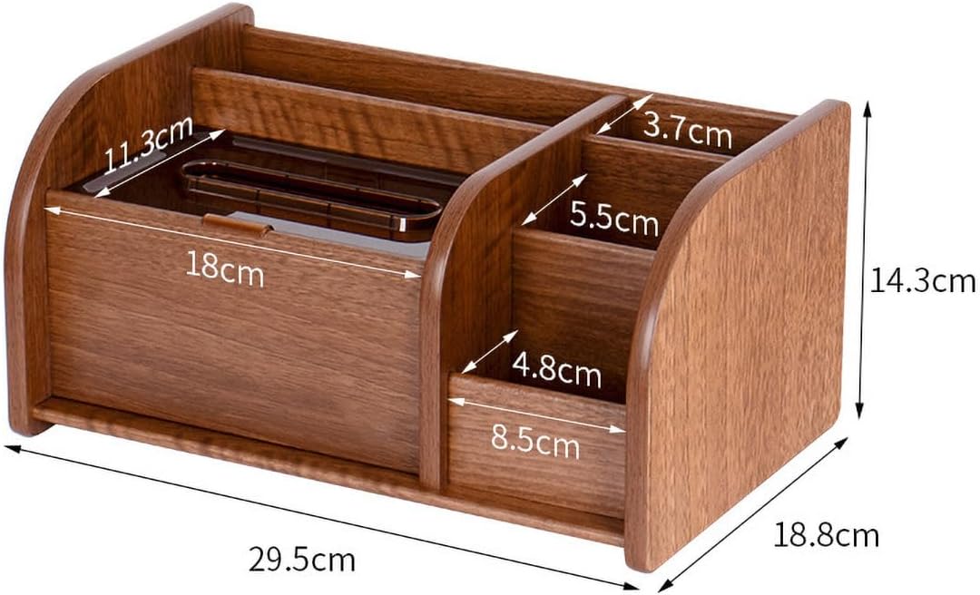 wooden office desk storage rack, suitable for storage in offices, living rooms, kitchens, or bathrooms, is the gift for housewarming, Thanksgiving, or Christmas (walnut wood)