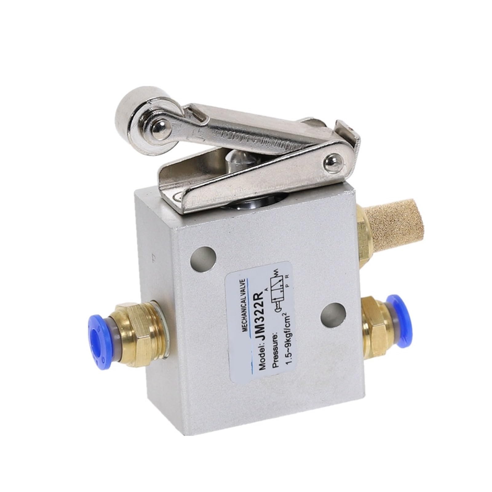 Levier à galet robuste pour vanne pneumatique JM322R 1/4 de pouce à haute régulation
