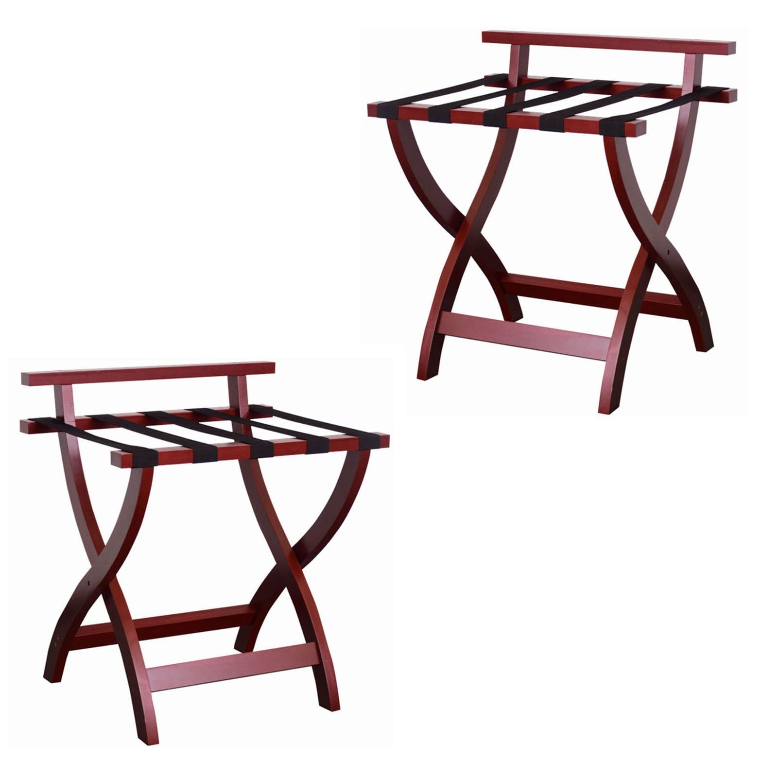 Supports de valises pliables 2 niveaux | Porte-bagages double couche de chambre charge 60 kg