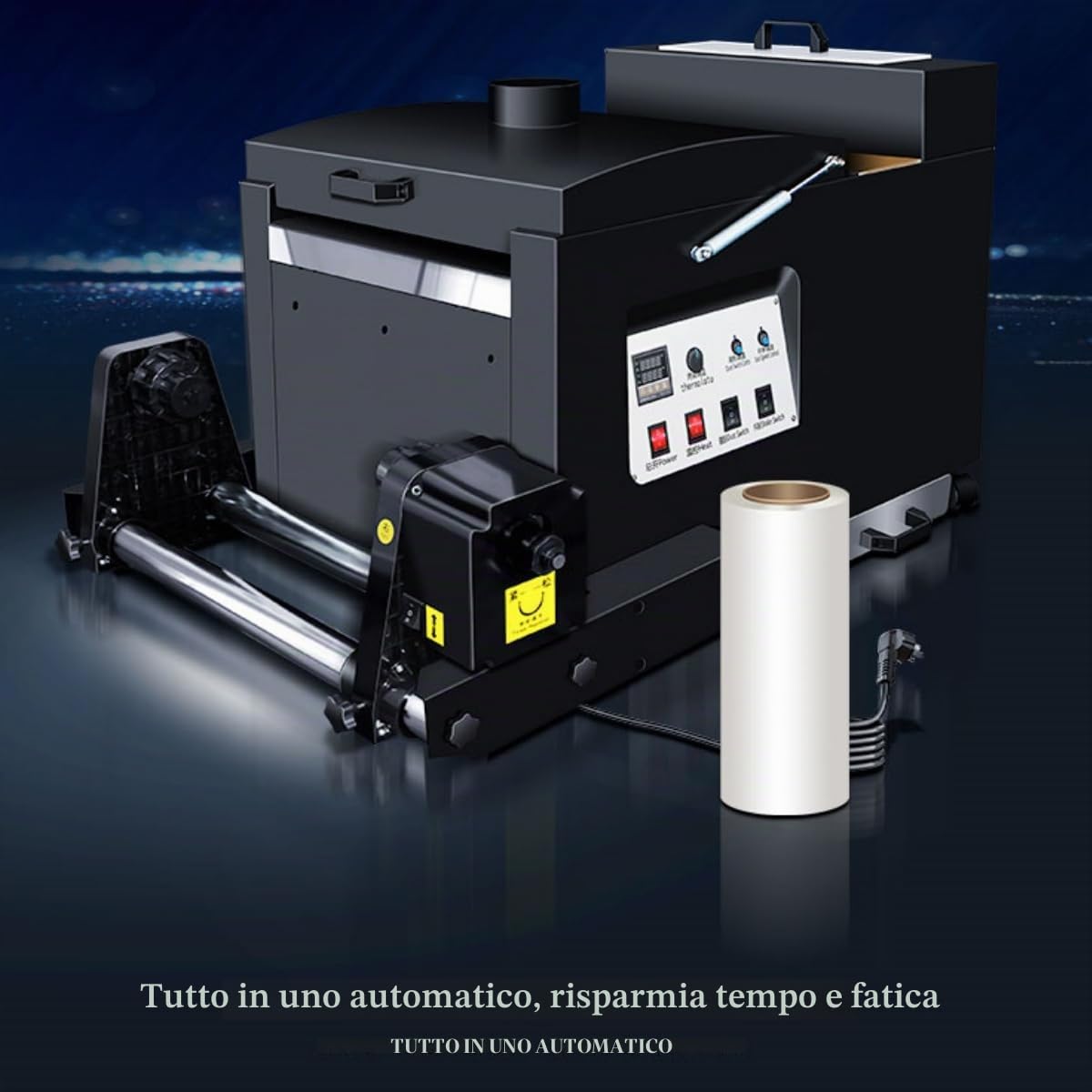 Agitare la Polvere per DTF Stampanti,Stampante DTF A3 A4 Parti,Macchina per Scuotere La Polvere,Accessori per Stampanti,Nero,Stampante DTF A3 A4 Parti