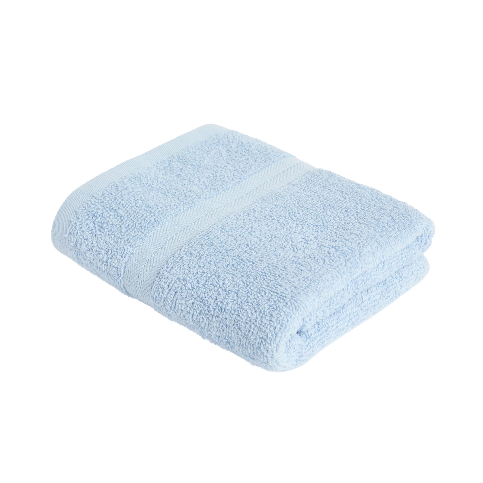 OHS Hand Towel Bath Towel Bathroom Towels, Dusky Blue - 80 x 50cm