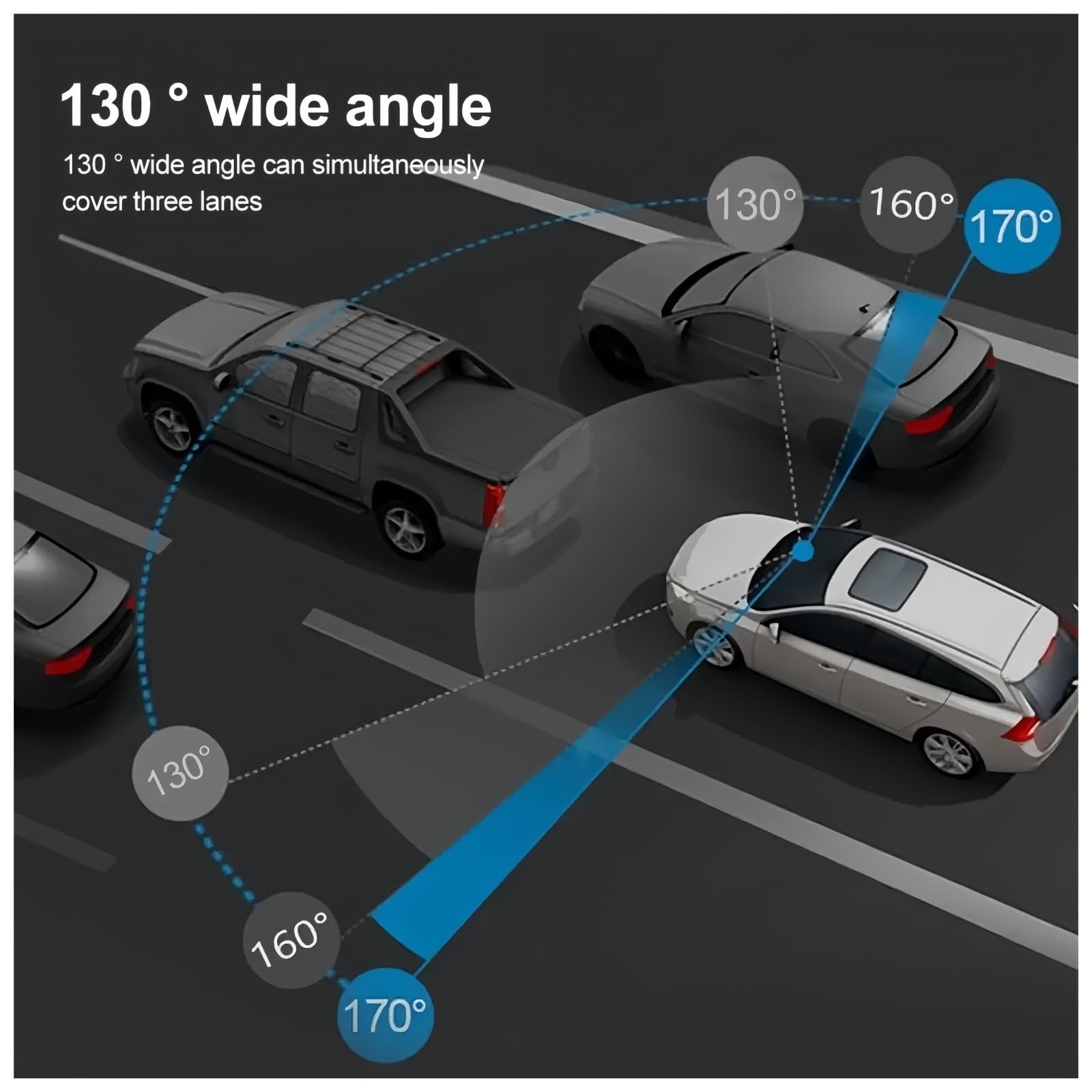 Cámara Dual para automóvil HD de 1080p, cámara para Tablero Delantera y Trasera 2k 1440P HD WiFi para cámara de salpicadero para DVR Coche grabadora vídeo visión Nocturna automática(32G)