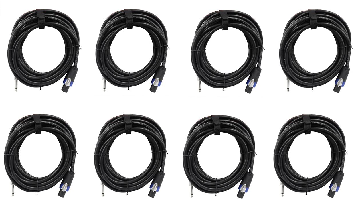 Rockville (8) RCTS1425 25' 14 AWG 1/4