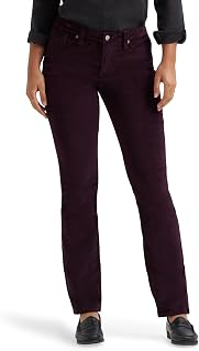 LEE Women's Legendary Mid Rise Straight Leg Jeans - Regular Fit, Stretch Denim Comfort for Everyday Wear