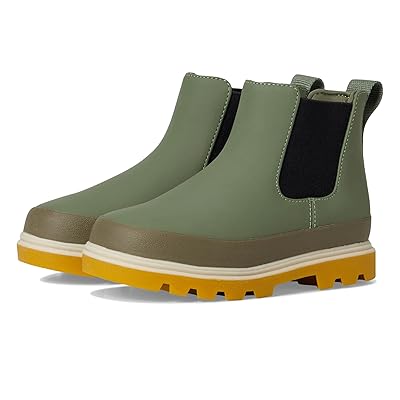 Native Shoes Kids Kensington Chelsea (Little Kid/Big Kid) Kids Shoes Olivine Green/Mash Brown/Bone White