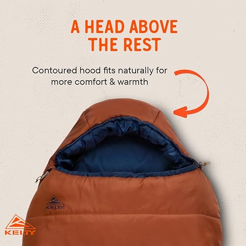 Vista 14 de Kelty Bolsas de Dormir Kelty Mistral Saco de Dormir Sintético para Acampar