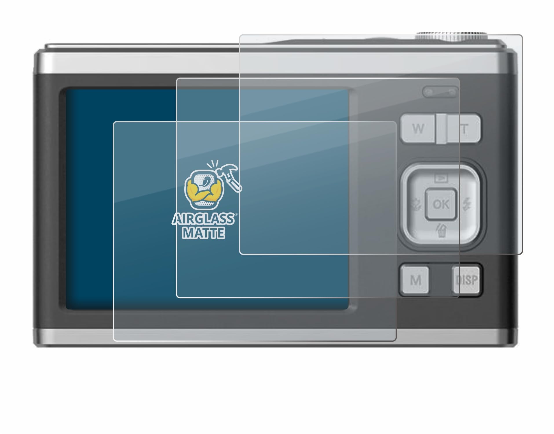 brotect Anti-Glare Glass Screen Protector Matte compatible with Rollei Compactline 10X (3 Pack) - Anti-Scratch 9H Protection Film