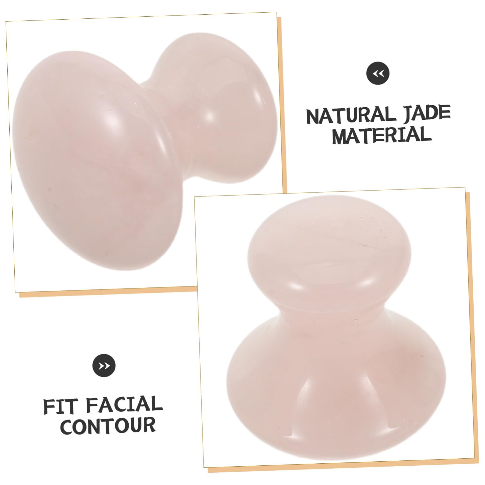 Baluue 3piezas Tablero de Jade Gua Sha Forma de Hongo para Masaje Facial Herramienta de Gua Sha Facial Piedra de Masaje Adecuado para Spa Salón de Belleza y Cuidado Diario Piel