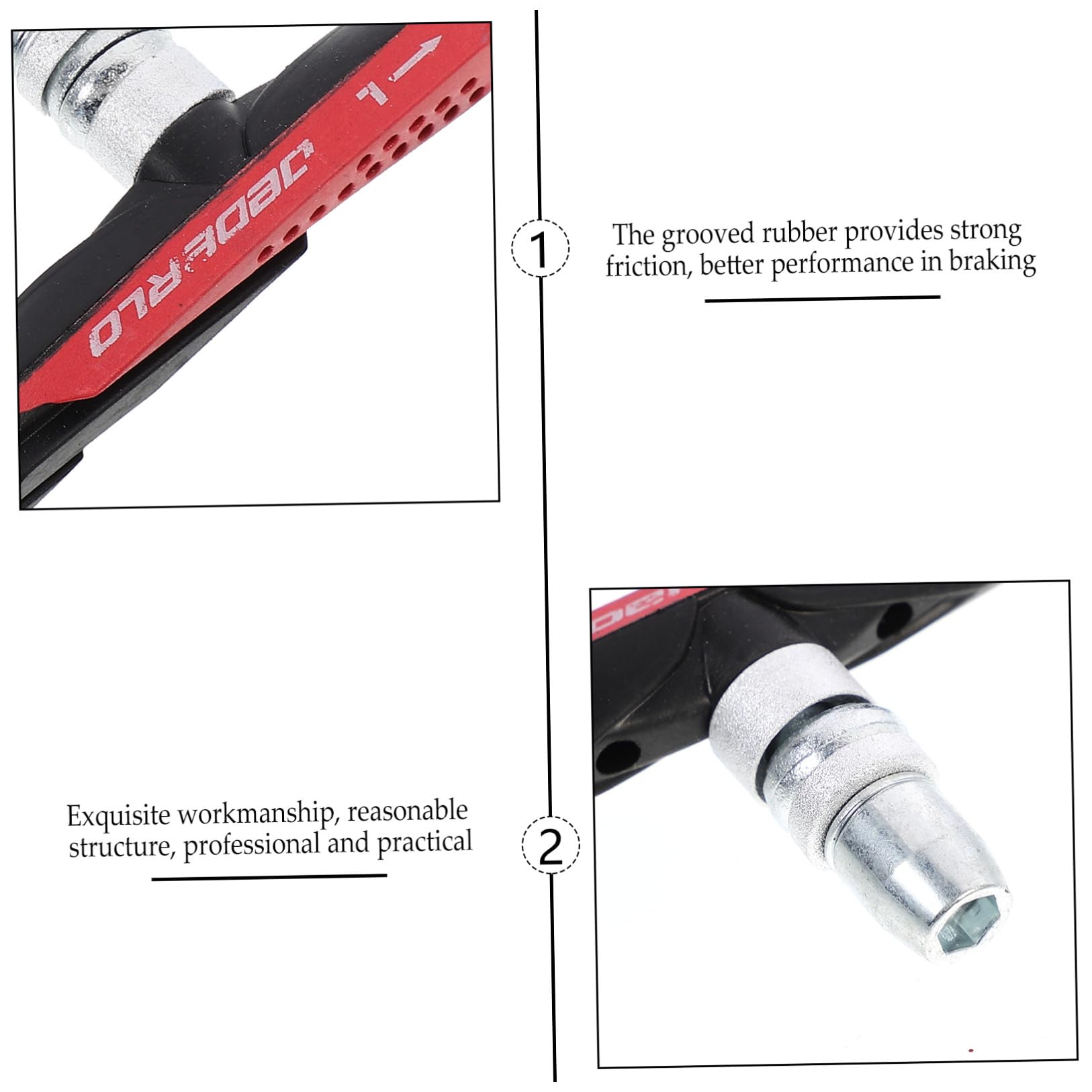 BESPORTBLE Lot De 5 Paires De Plaquettes De Frein pour VTT Design Anti-grincement Adaptées Aux Jantes Universelles pour Route Gauche Et Droite Assemblées