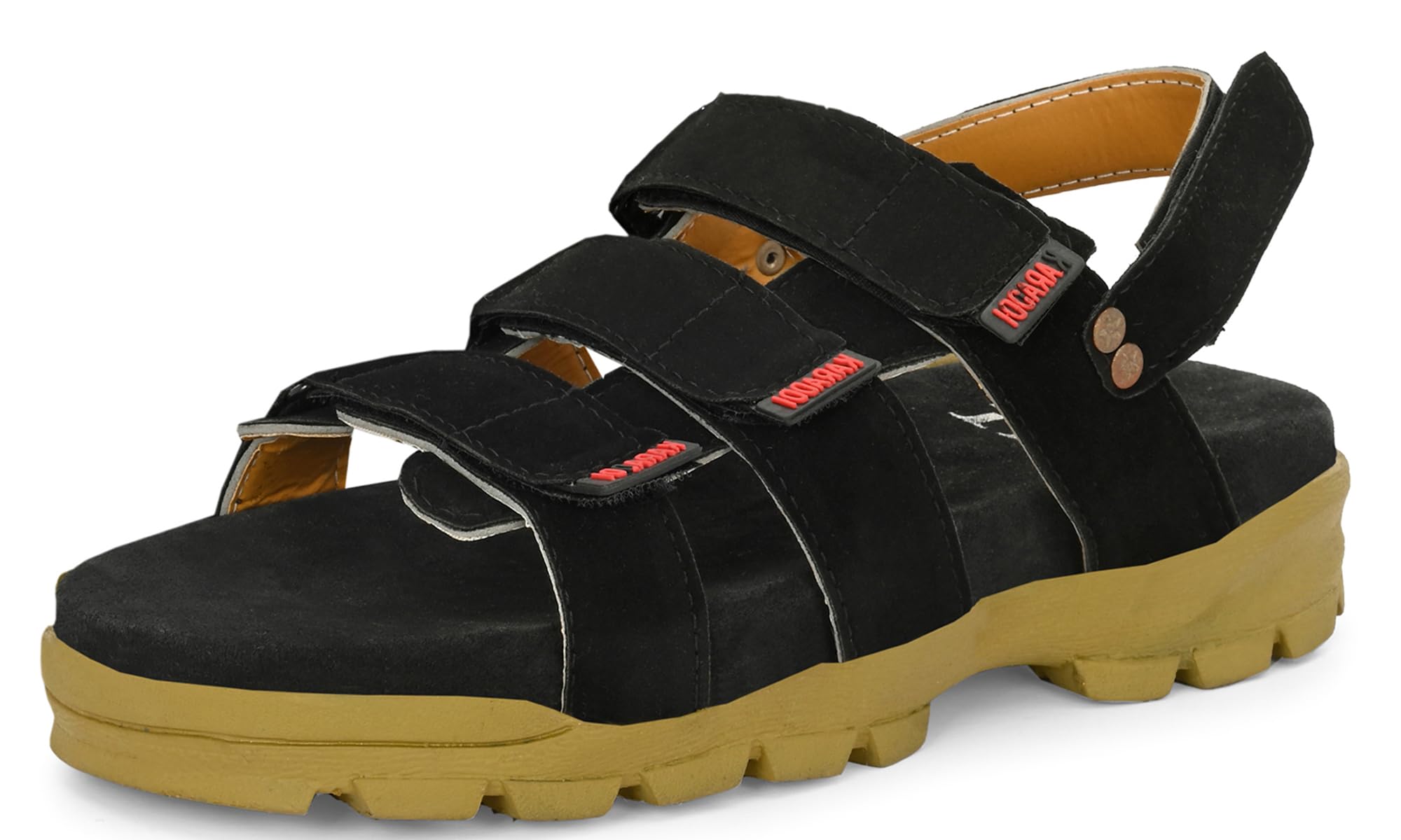 Karaddi 7049 Mens Sport Sandals Fashion Comfort Fitting Suede Leather Color Black 42 eu 8 uk/ind (B0BYVL46W7) Amazon Price History, Amazon Price Tracker