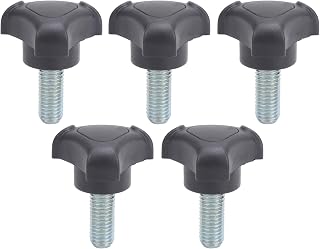5pcs Tightening Screw, Plastic Triangular Handle Screw Quick Removal Clamping Hand Knob Screws Set M10 25mm