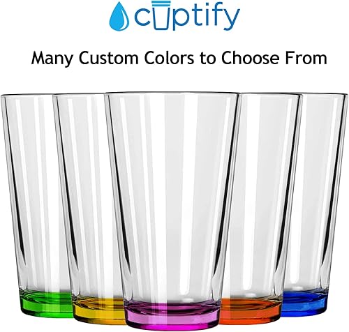 Miniatura 4 de Vaso de cerveza personalizado elaborado con monograma grabado con monograma grabado de 16 onzas con fondo rojo, taza personalizada, regalo de