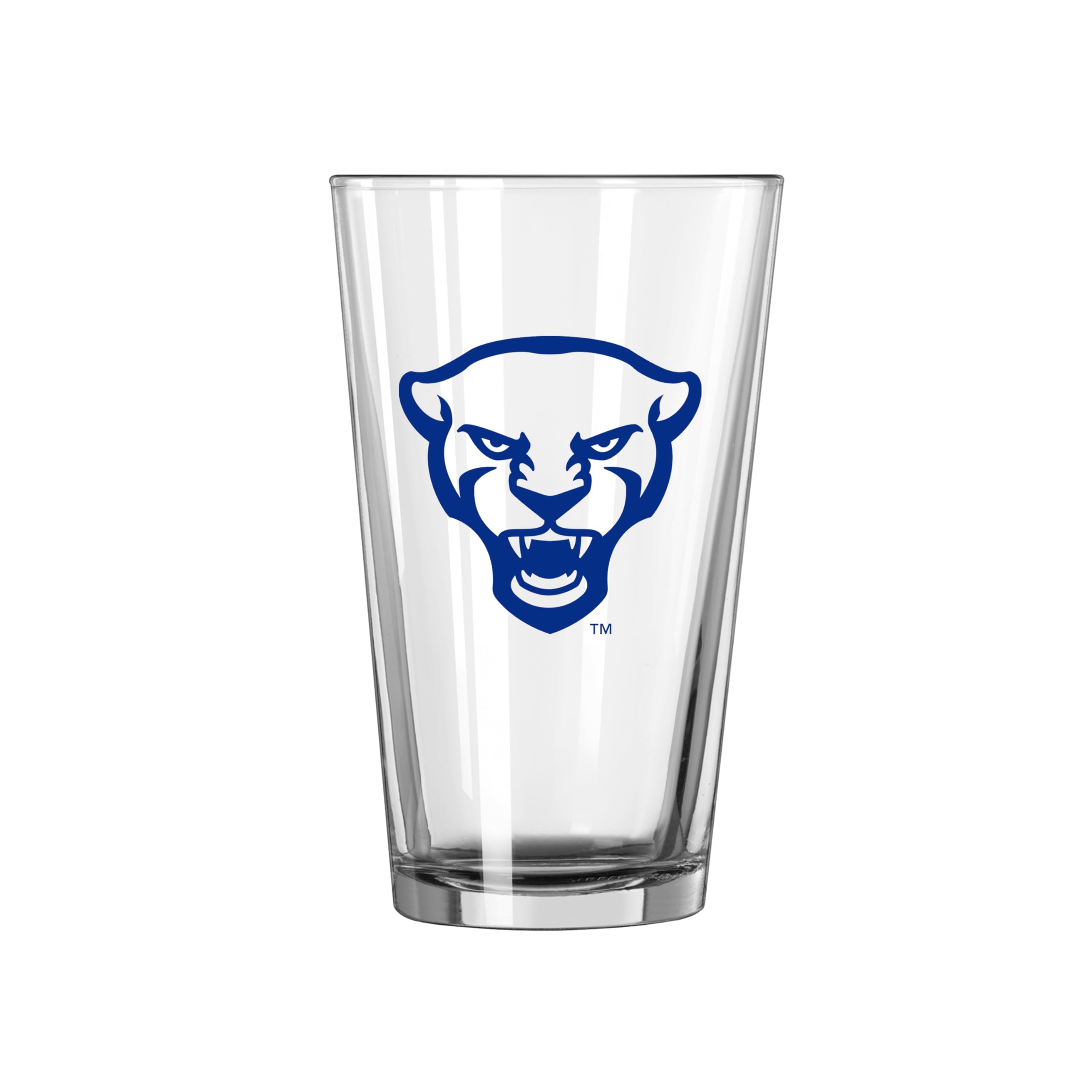 Logo Brands NCAA 16 oz Pint Glass - Durable Glass With Bold Team Color– Chip-Resistant Rim Drinkware For Fans, Tailgates, Home Bars &amp; Everyday Use