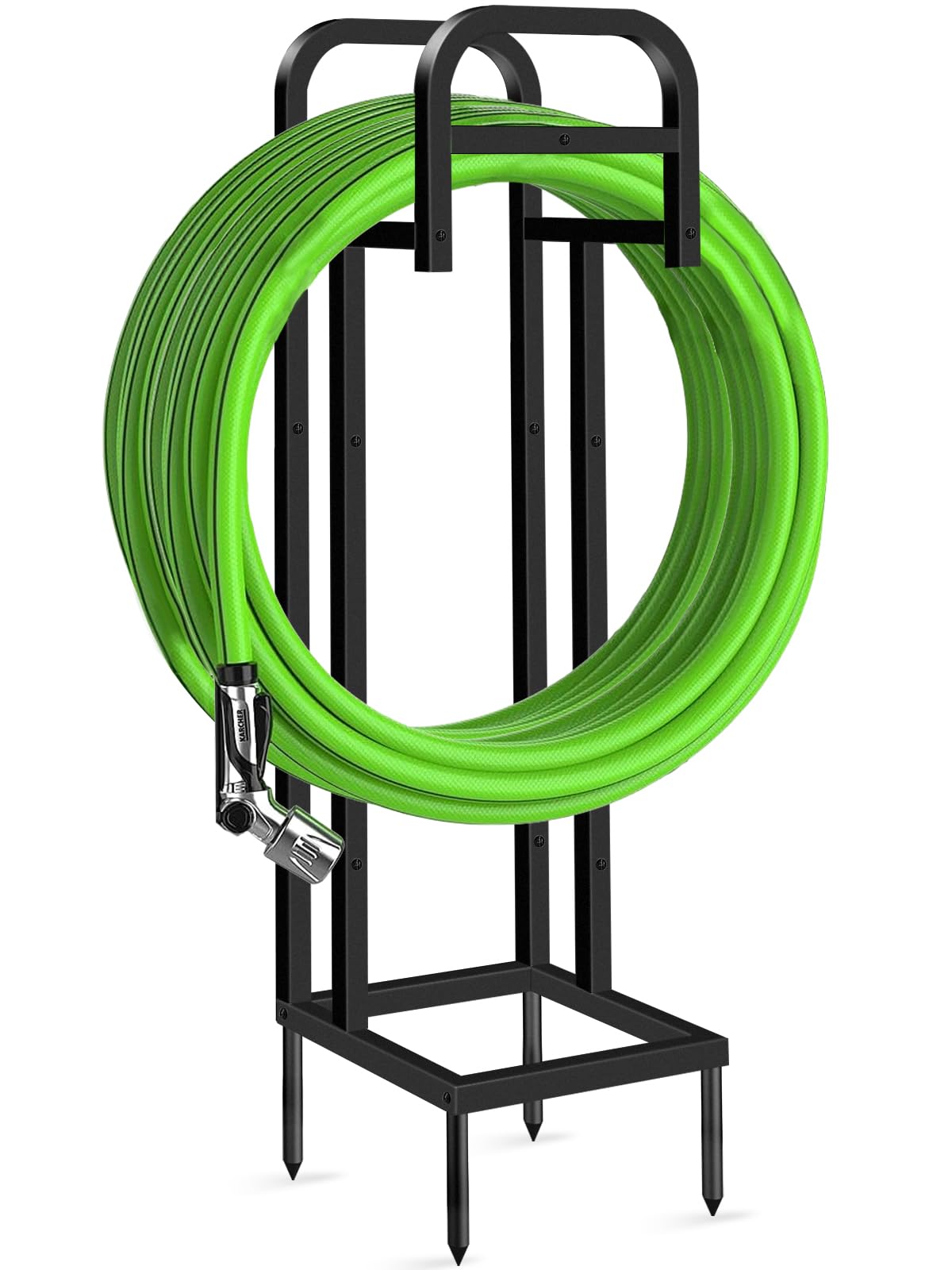 Photo 1 of ***MISSING ASSEMBLY PIECES*** Heavy Duty Freestanding Garden Hose Holder, Upgraded 150FT Capacity Metal Water Hose Stand, Outdoor Hose Hanger Storage Reel for Lawn, Yard & Garden