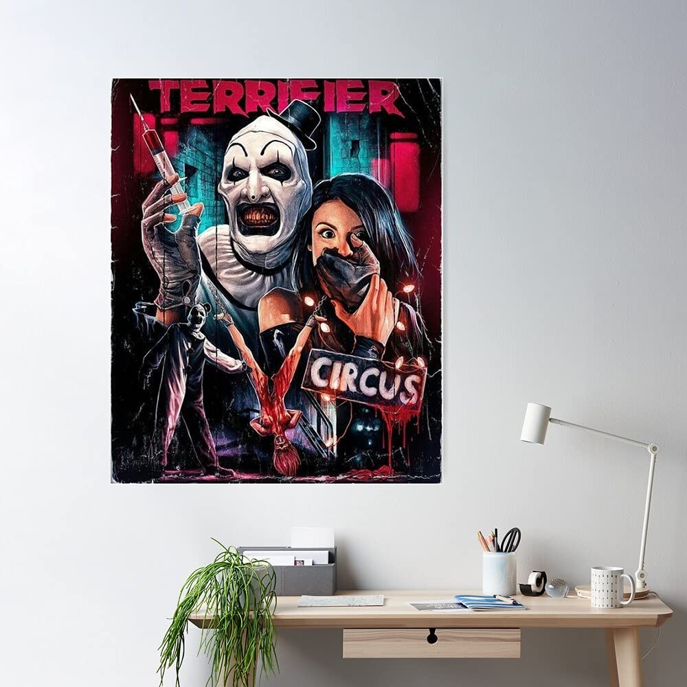 Amazon.com: Maldora Terrifier Movie Horror Art The Clown Poster, Scary  Poster, Clown Horror Movie Poster, Halloween Poster, Halloween Decor (No  Frame), 24 x 36 Inch: Posters & Prints