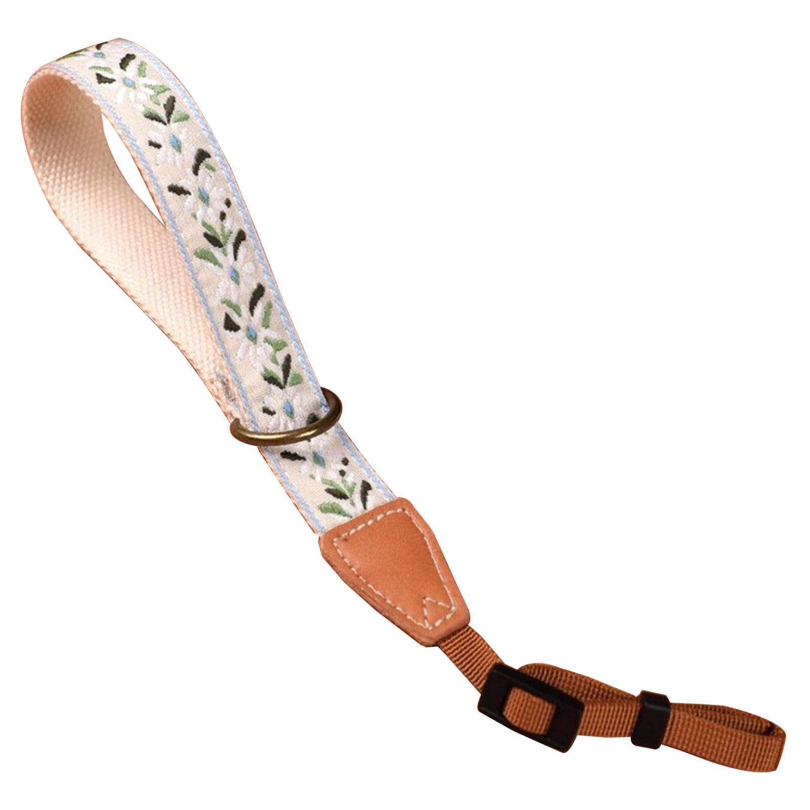 Flyiodfcxv One Color Camera Strap, For Photographers, Embroidery Camera Wrist Strap With Nylon Rope, Versatile Design