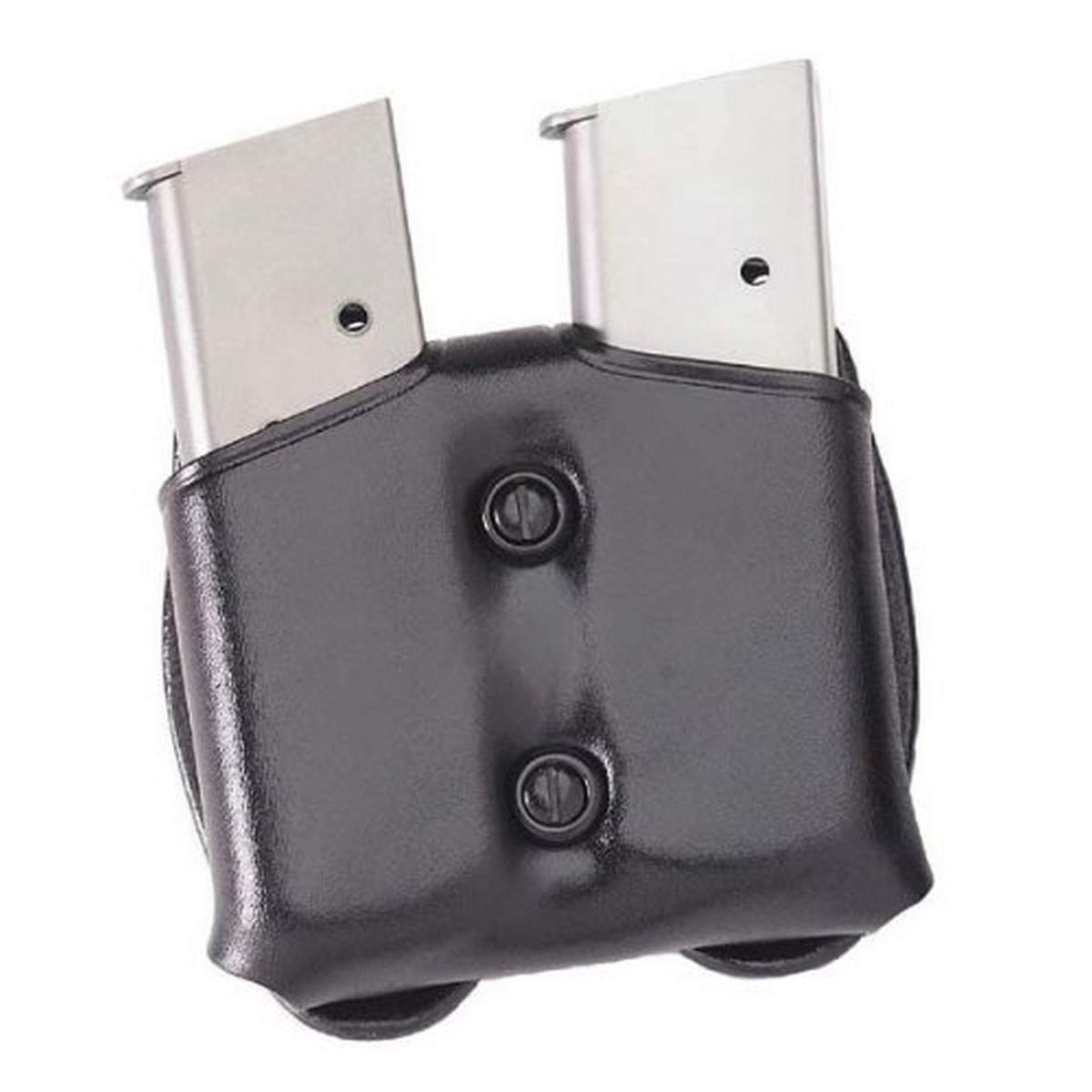 Galco CDM Cop Double Mag Case for 9mm, 40, 357 Sig Staggered Metal Magazines (Black, Ambi)