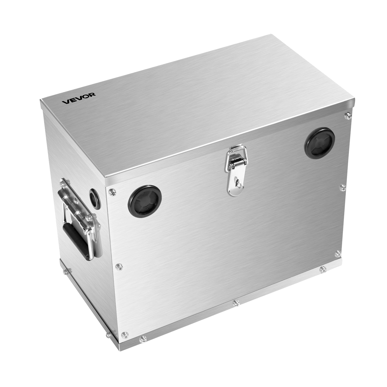 VEVOR Scatola per Batteria Gruppo 24/31, Cassetta per Batteria da Auto Barche in Acciaio Inox, Custodia per Batteria da Barca con Serratura Custodia Portabatterie per Auto, Barche, Camper, Viaggio