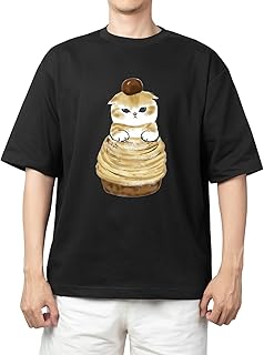 Youth black oversize over size t-shirt kitty kitten kawaii cute cat 1