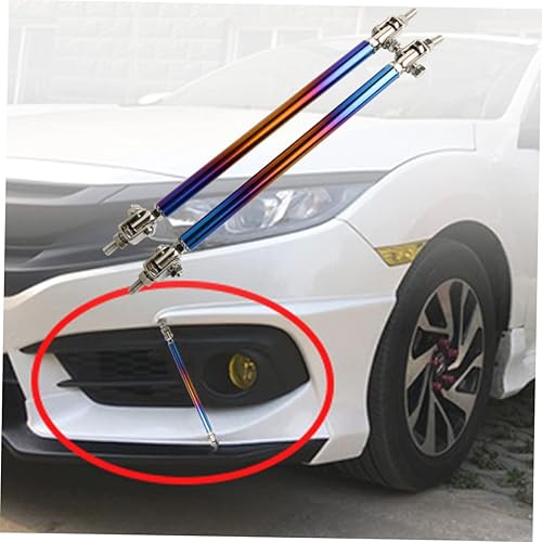 Miniatura 9 de CIYODO 1 par de barras de tensión parachoques soporte poste difusor trasero coche estabilizador puntal barra de parachoques barras de soporte