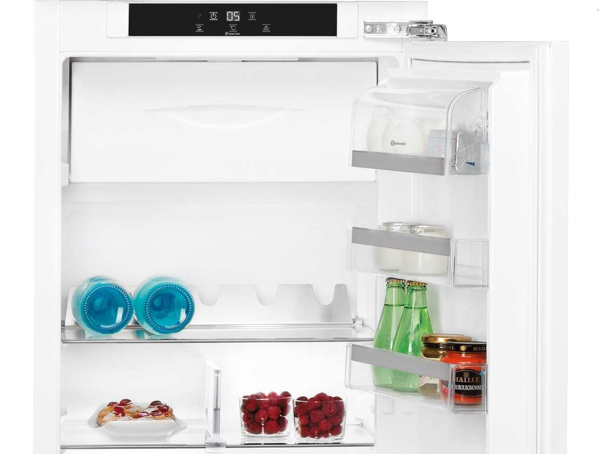 Bauknecht kvie 2124 Réfrigérateur/Congélateur/A + + +/Hauteur 122 cm/118 kWh/an/173L partie isotherme/18L partie Congélateur/Silencieux avec seulement 36 dB/particulièrement économie d'énergie/Blanc