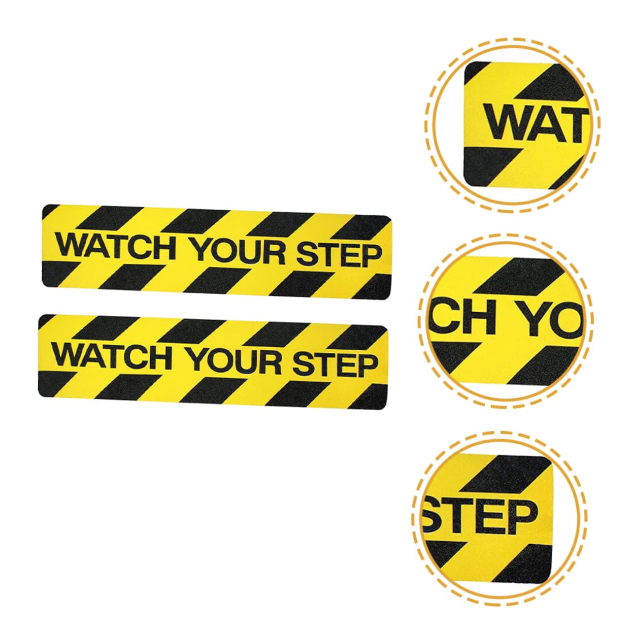 2pcs Wet Floor Caution Decals - Adhesive Stickers for Stairs and Walkways and Strong Adhesive Non-Breaking for Slippery