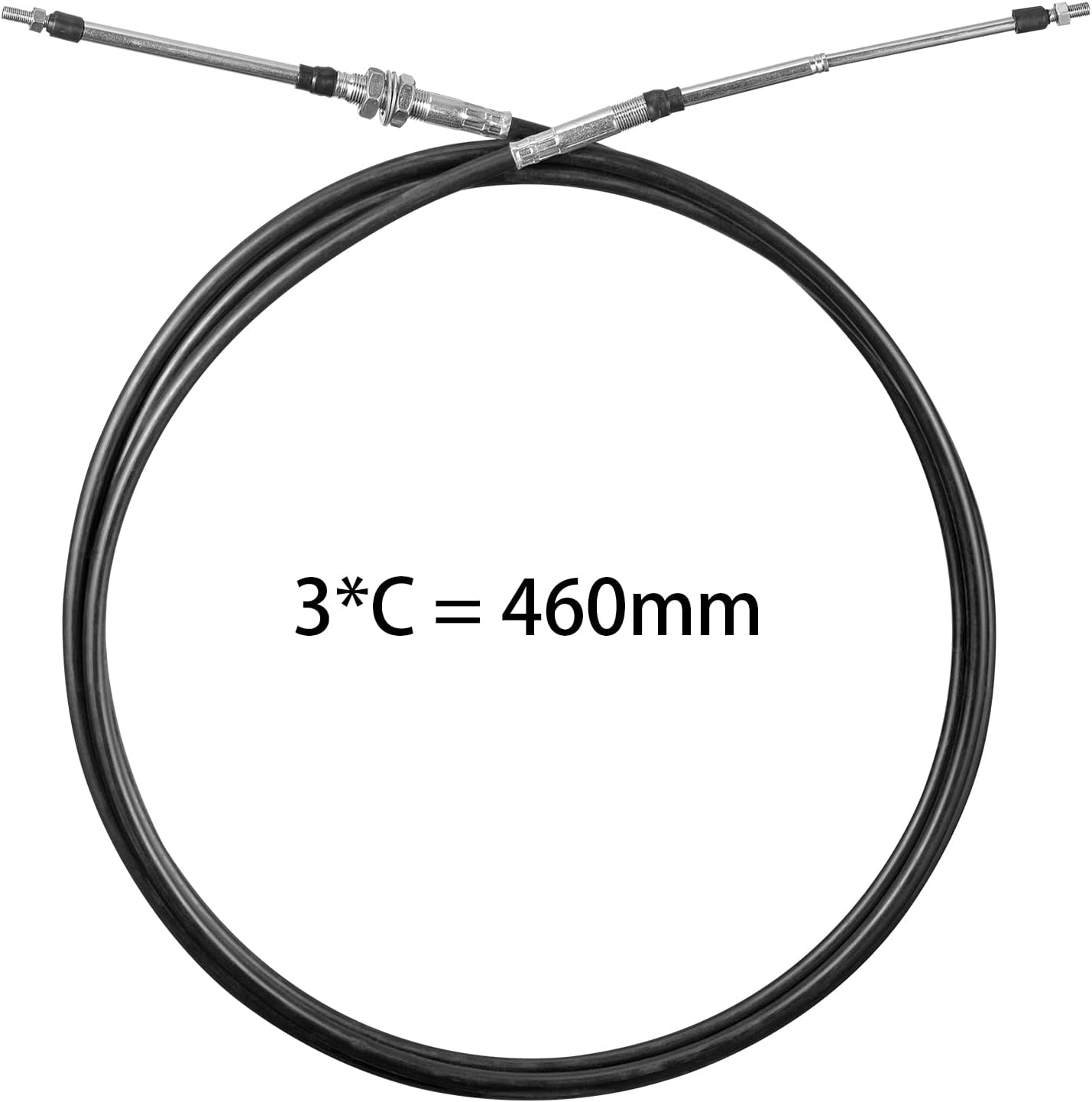 Steering Cable F0R-U1470-00-00 27-3450R Fit for Yamaha Boat AR240 SX240 242 LTD S 232 LS LS2000 2002 LX 2000 Starboard AR210 Replace