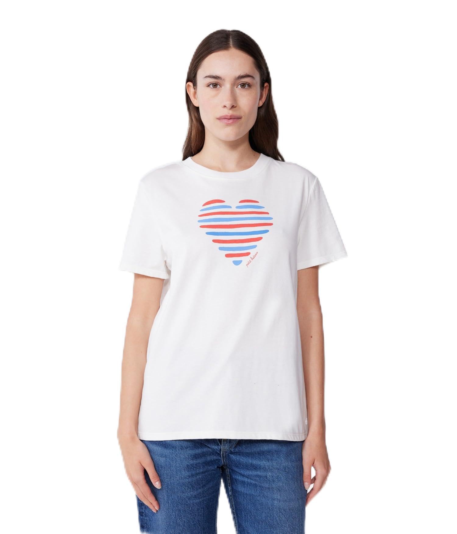 Petit Bateau Women’s A0csk Short Sleeve T-Shirt, White, XS