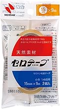 Nichiban Cellotape Small Roll, 0.6 inch (15 mm), Tear Resistant
