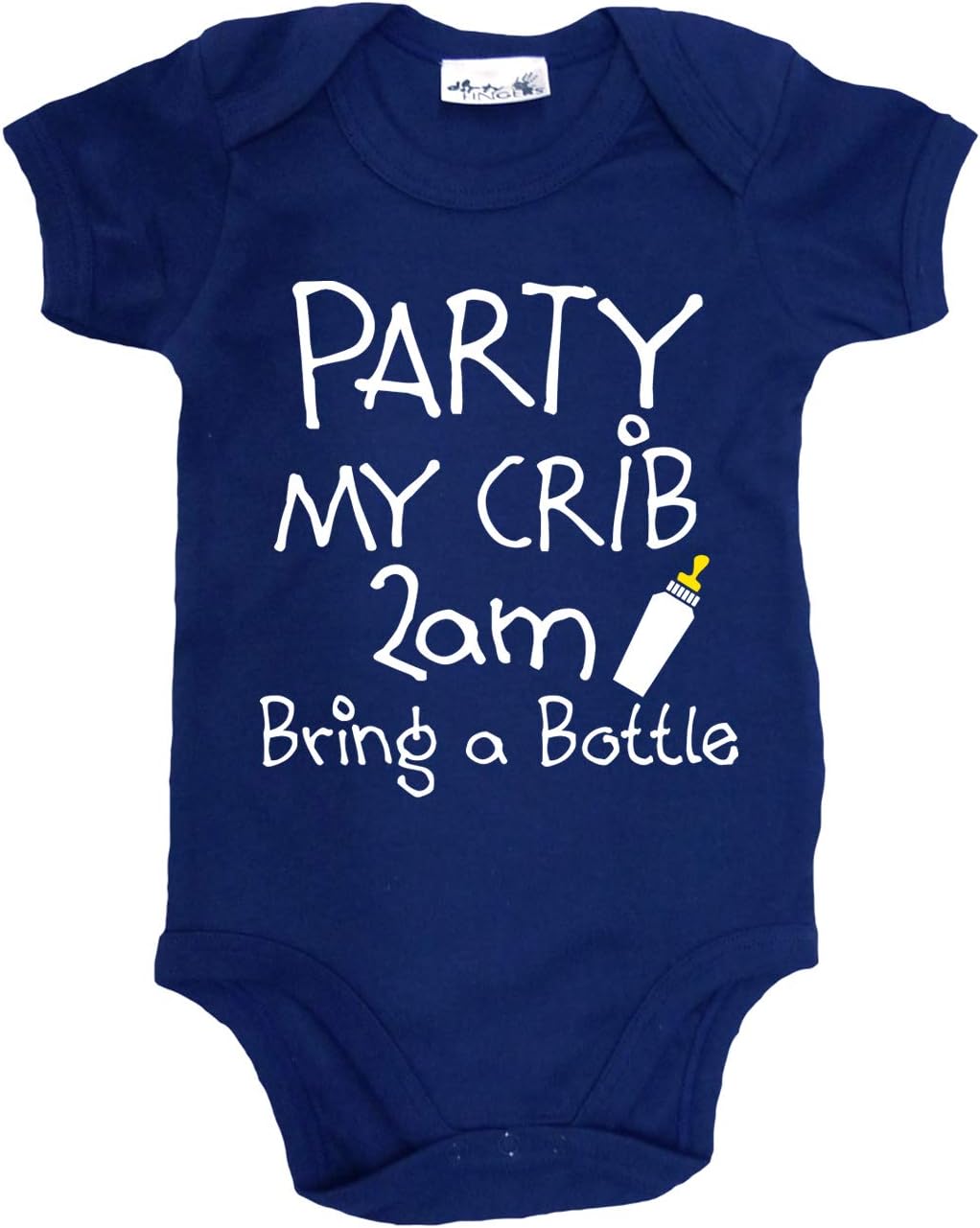 Dirty Fingers, Party My Crib 2am, Bring a Bottle, Baby Unisex Bodysuit