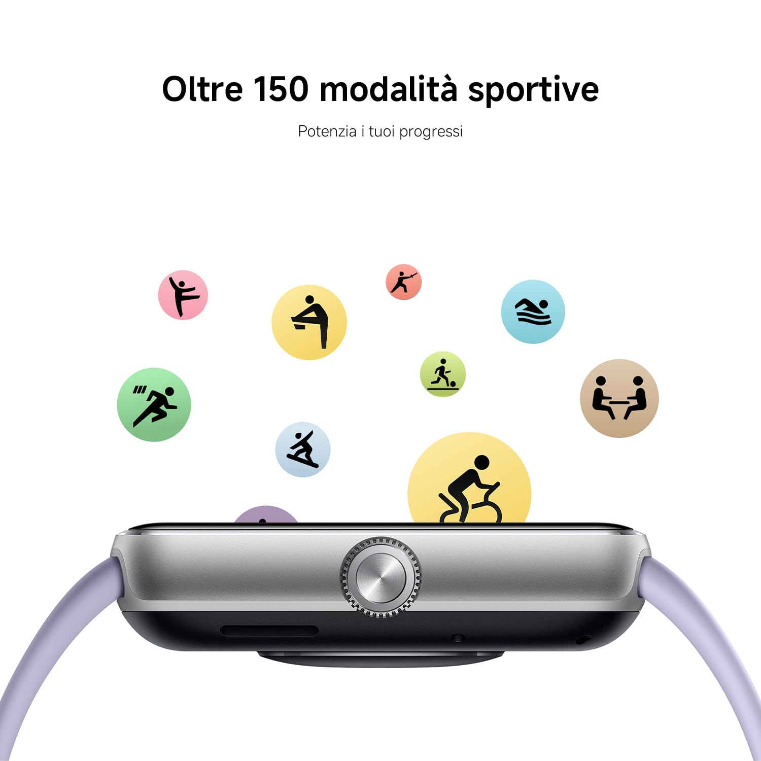 XIAOMI Redmi Watch 5, Smartwatch con display AMOLED 2.07", Chiamate Bluetooth, Autonomia 24 giorni, Resistenza Acqua 5 ATM, Monitoraggio Frequenza Cardiaca e SpO2, Sistema GNSS integrato, Nero