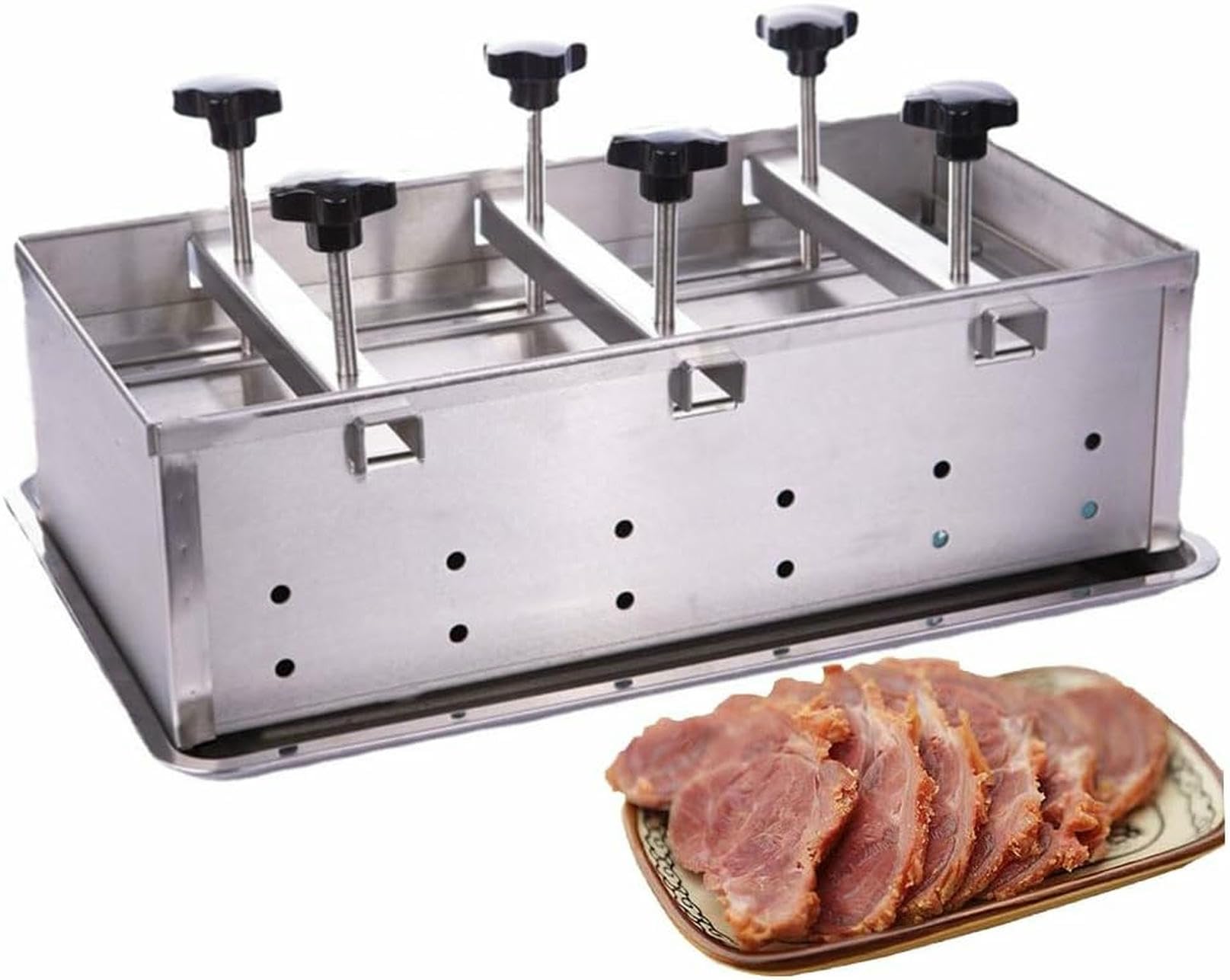Stampo per hamburger in acciaio inox – Pressurizzazione a doppia vite per hamburger e cursori ripieni perfetti