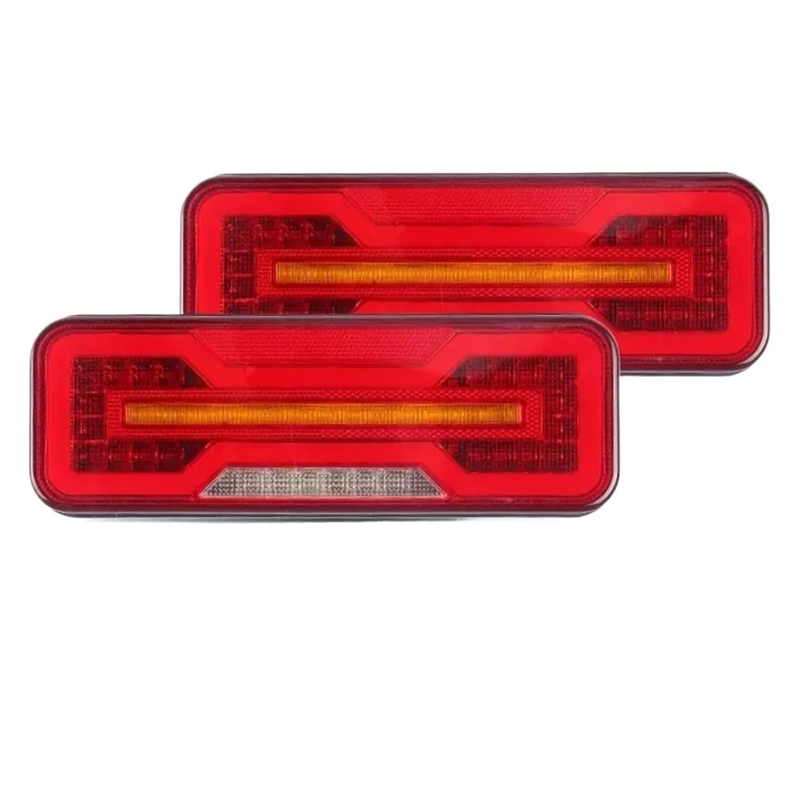 Completo Fanale Posteriore Per Camion Rimorchio Trattore Camper Luci Combinate A LED DRL Indicatori Direzione Dinamici Riflettore Freno Fanales Posteriores(2pcs Left and Right)