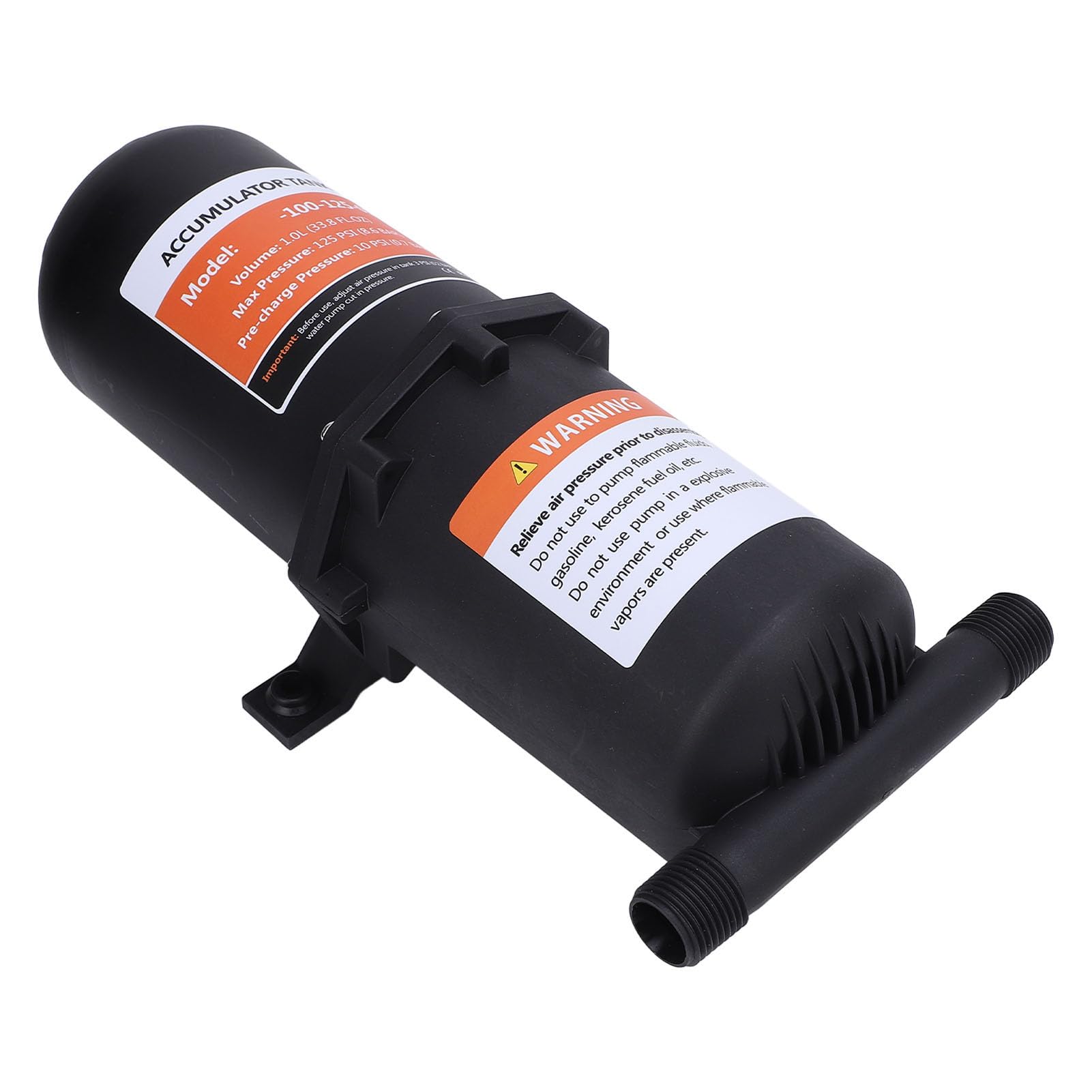 Jeffergarden Wasserpumpen Drucktank 1 L Unter Druck stehender Akkumulatortank Für Boots und Wohnmobilreisen Mit 125 PSI und 1/2 Zoll MNPT Anschluss Für reibungslose Wasserflusskontrolle