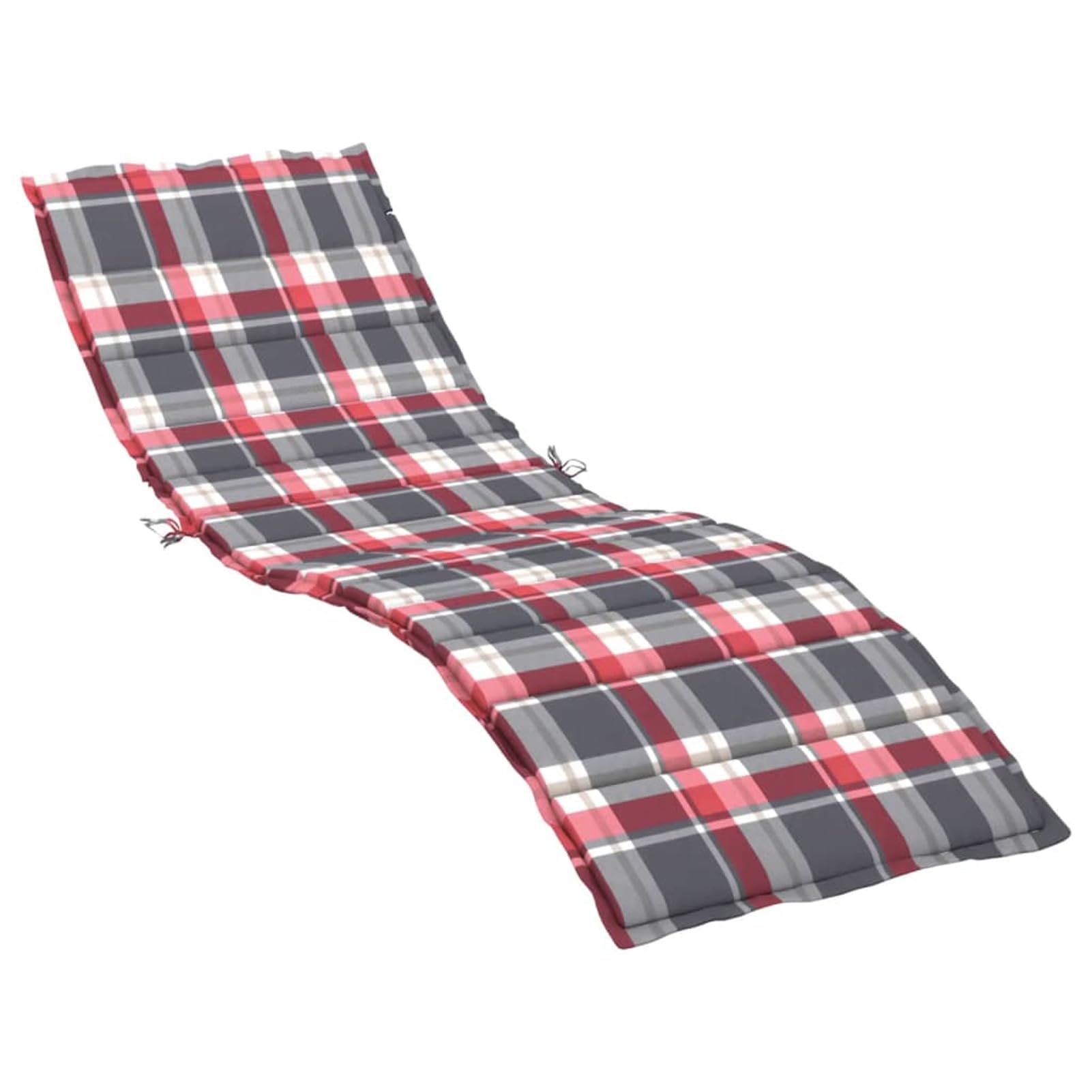 LAPOOH Poduszka do leżenia z tkaniny Oxford w kratkę czerwona 200 x 50 x 3 cm, poduszka do leżenia na zewnątrz, maty do leżaków, mata hamakowa, poduszka na krzesło hamakowe, materac do leżenia