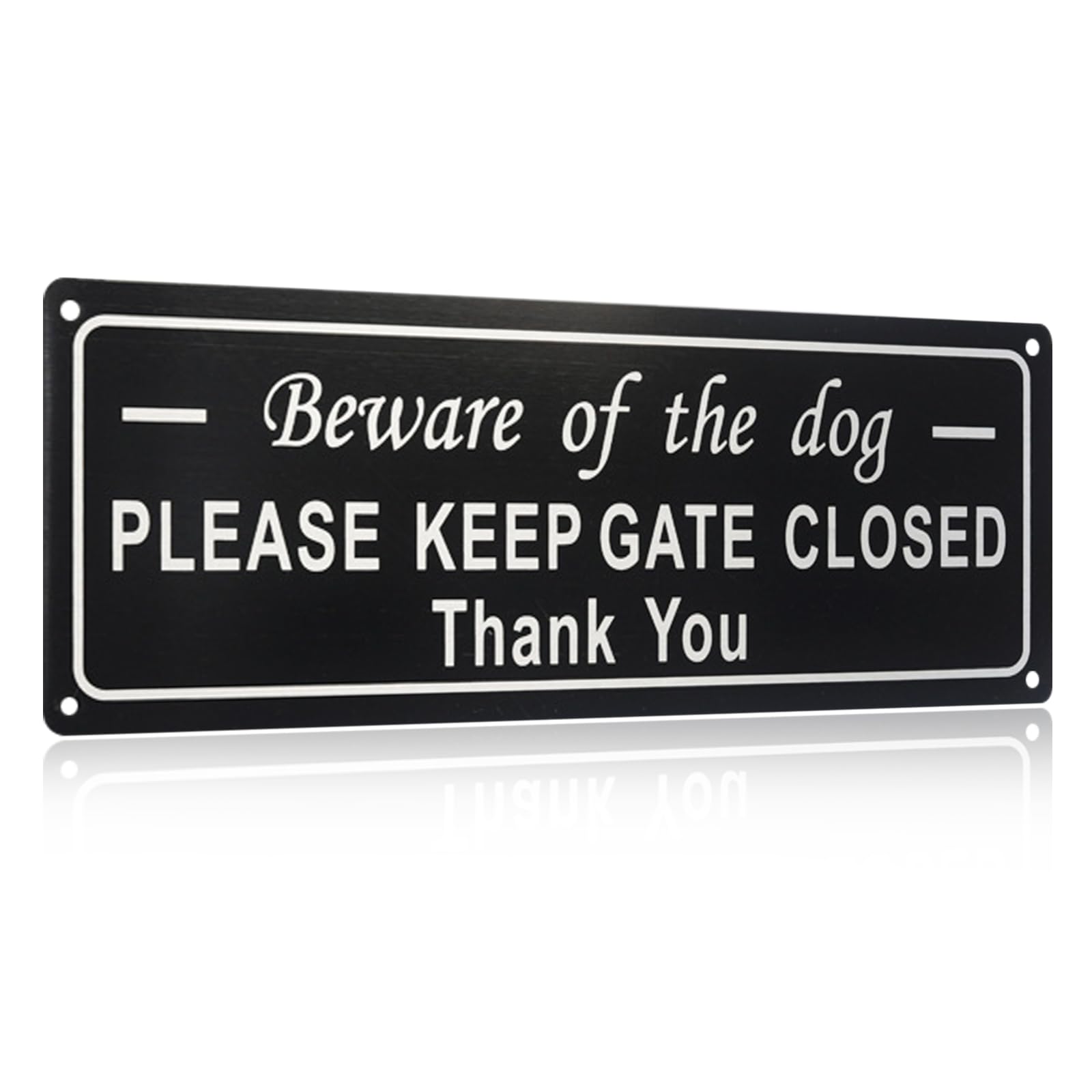 Beware of The Dog Sign Please Close the Gate Sign The Gate Signs for Gate Wall Fences Easy to Install