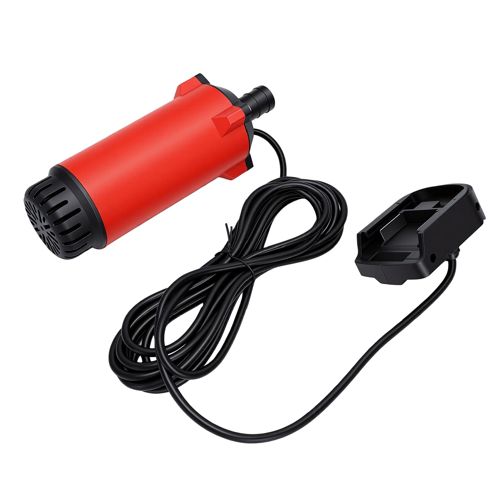 GOWENIC Sumpfpumpe 120 L/h, 5 M Hub, Tragbare Batteriebetriebene Wassertransferpumpe für Gartenbewässerung, Hochwasserschutz, Poolentwässerung mit Zwei 21-V-Batterien (EU-Stecker)