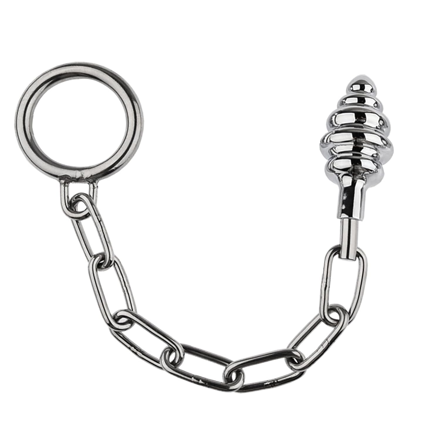 Anal Butt Plug Inserting Toys Metal Chain with Penile Ring Cock Ring Anal Training Sets for Beginners Prostate