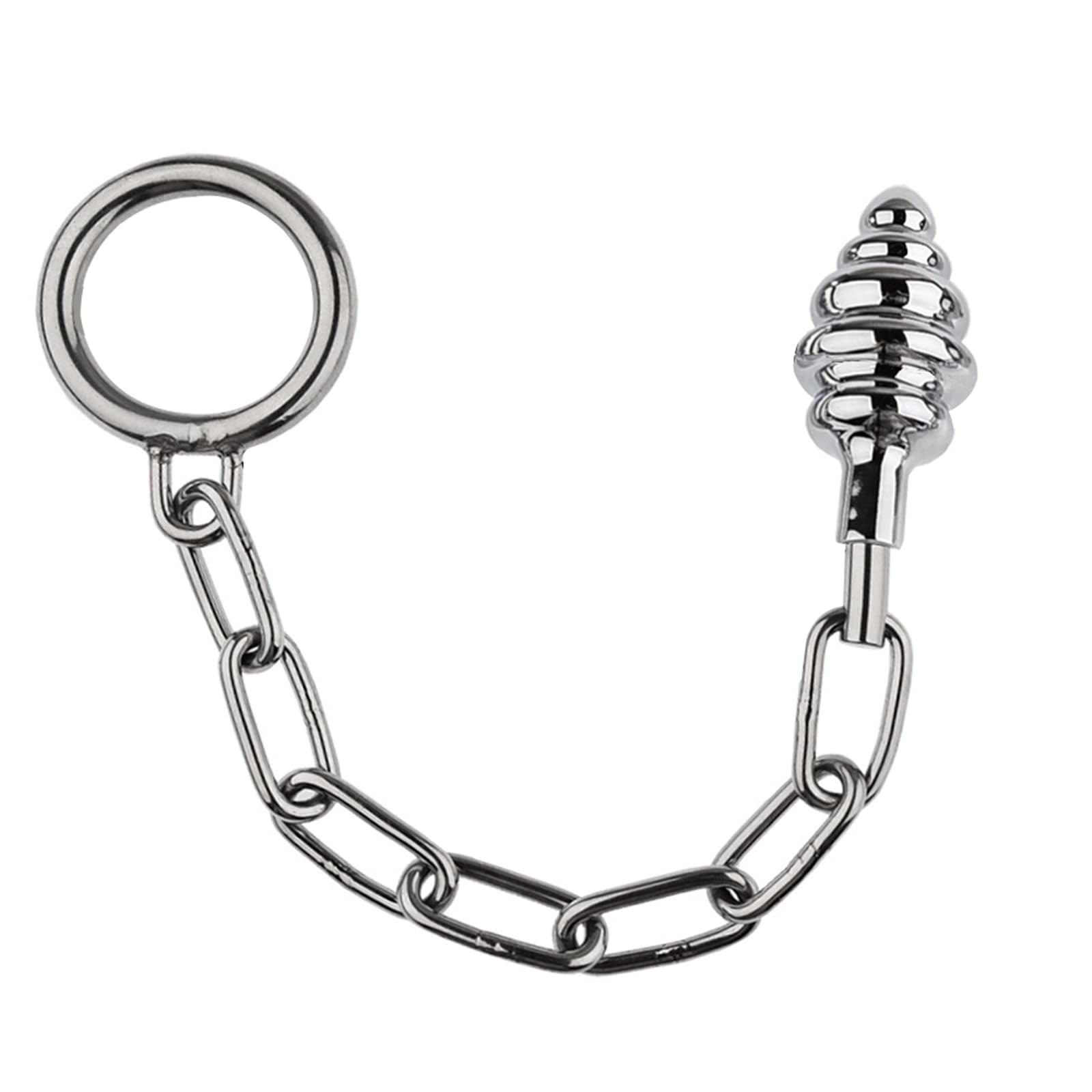 Anal Butt Plug Inserting Toys Metal Chain with Penile Ring Cock Ring Anal Training Sets for Beginners Prostate