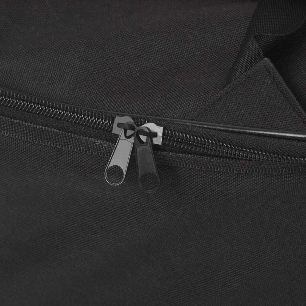 1 Akkordeon-Gigbag Gepolsterte Oxford-Tragetasche für 40-120 Bässe, Schwarz, Tragbar mit Multifunktionstasche, Verstellbare Schultergurte